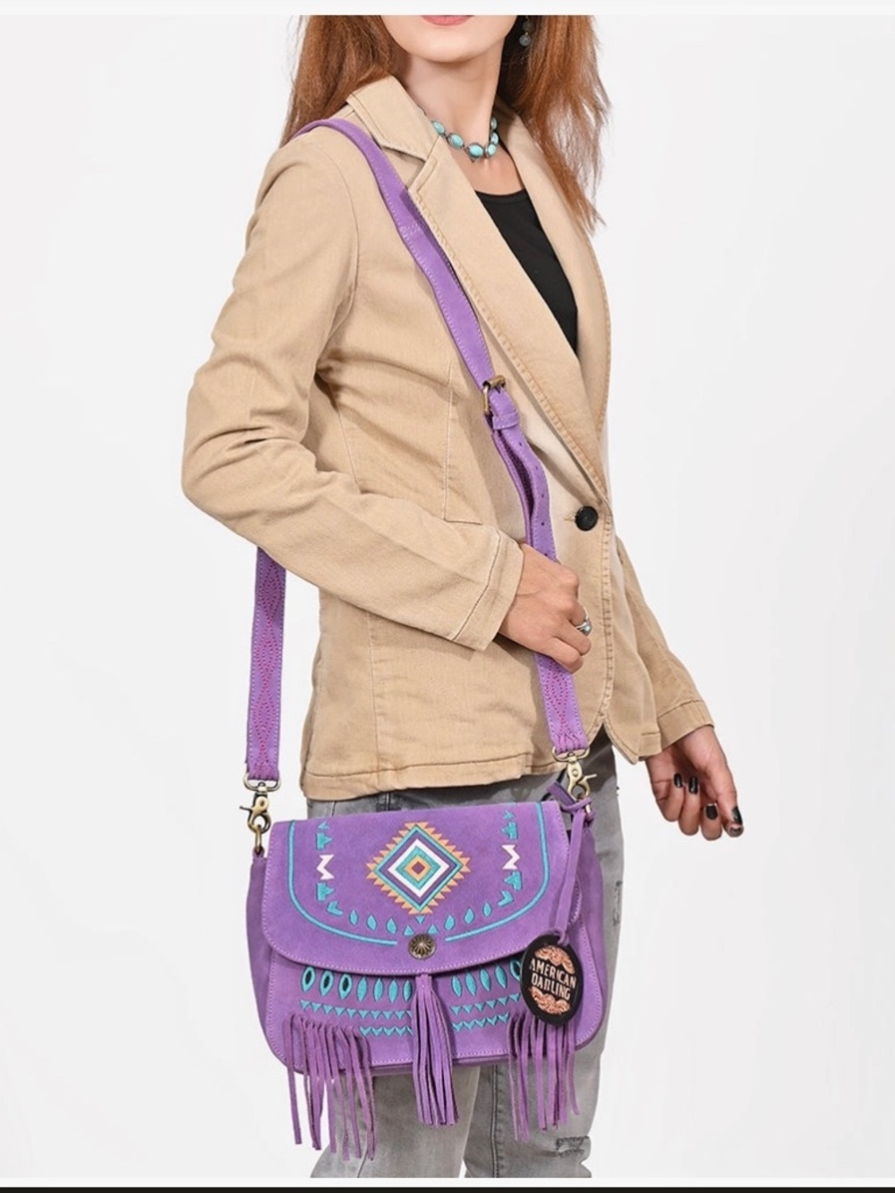 American Darling Crossbody Genuine Leather Women Bag